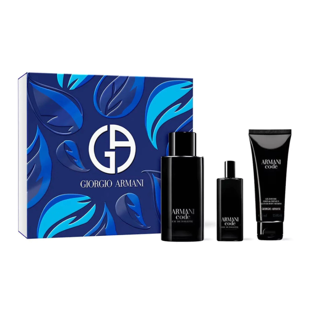 Armani Code Giorgio Armani Masculino - Kit Eau de Toilette 125mL + Eau de Toilette 15mL + Body Balm 75mL