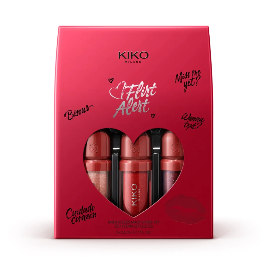 Kiko Milano Flirt Alert - Kit 3 Mini 3D Hydra Lip Gloss